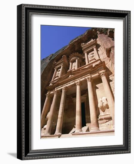 Al Khazneh, the Treasury, Dating from Nabatean Times, Unesco World Heritage Site, Jordan-Neale Clarke-Framed Photographic Print