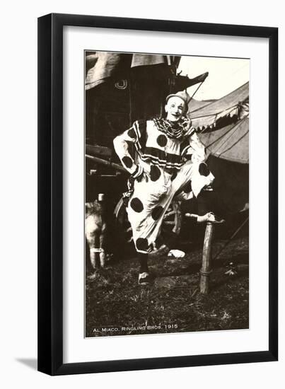 Al Miaco, Circus Clown-null-Framed Art Print
