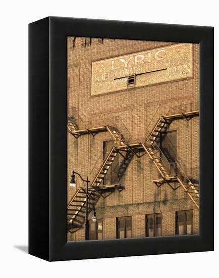 Alabama, Birmingham, Lyric Theatre Sign, Vaudeville Theatre, Constructed in 1914, USA-John Coletti-Framed Premier Image Canvas