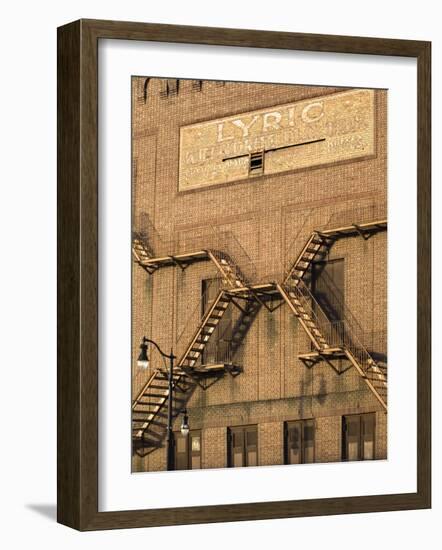 Alabama, Birmingham, Lyric Theatre Sign, Vaudeville Theatre, Constructed in 1914, USA-John Coletti-Framed Photographic Print