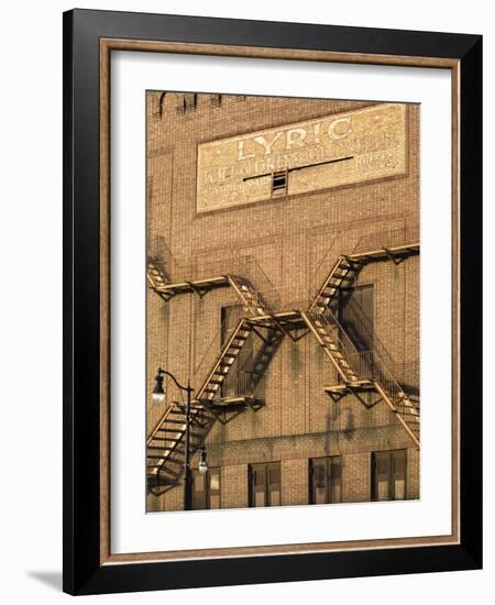 Alabama, Birmingham, Lyric Theatre Sign, Vaudeville Theatre, Constructed in 1914, USA-John Coletti-Framed Photographic Print