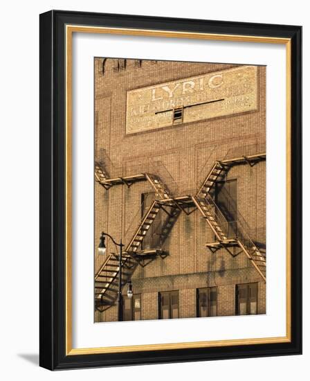 Alabama, Birmingham, Lyric Theatre Sign, Vaudeville Theatre, Constructed in 1914, USA-John Coletti-Framed Photographic Print