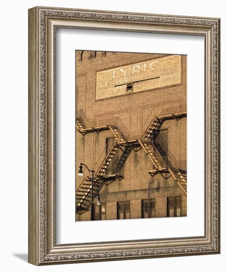 Alabama, Birmingham, Lyric Theatre Sign, Vaudeville Theatre, Constructed in 1914, USA-John Coletti-Framed Photographic Print