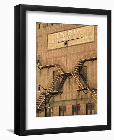 Alabama, Birmingham, Lyric Theatre Sign, Vaudeville Theatre, Constructed in 1914, USA-John Coletti-Framed Photographic Print