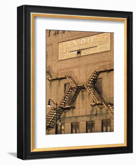 Alabama, Birmingham, Lyric Theatre Sign, Vaudeville Theatre, Constructed in 1914, USA-John Coletti-Framed Photographic Print
