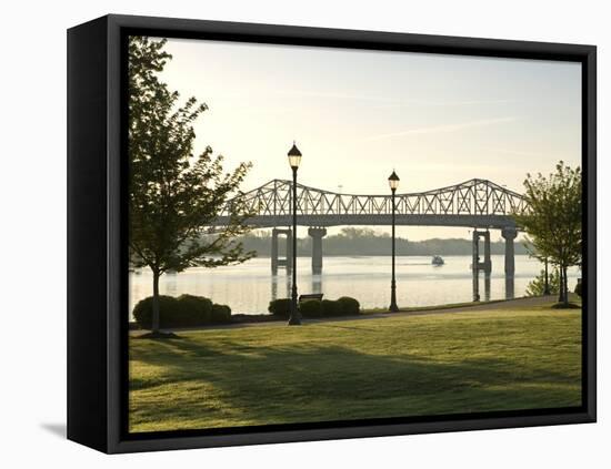 Alabama, Decatur, Rhodes Ferry Park, Steamboat Bill Memorial Bridge, USA-John Coletti-Framed Premier Image Canvas