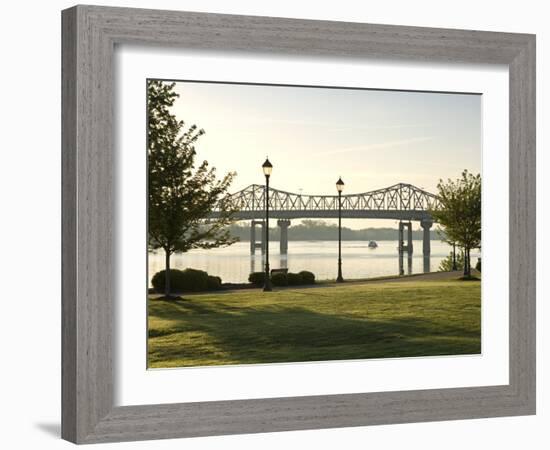 Alabama, Decatur, Rhodes Ferry Park, Steamboat Bill Memorial Bridge, USA-John Coletti-Framed Photographic Print