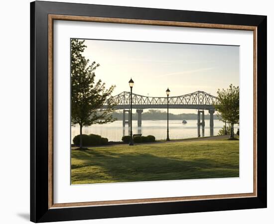 Alabama, Decatur, Rhodes Ferry Park, Steamboat Bill Memorial Bridge, USA-John Coletti-Framed Photographic Print