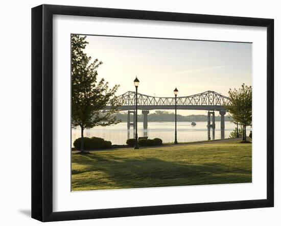 Alabama, Decatur, Rhodes Ferry Park, Steamboat Bill Memorial Bridge, USA-John Coletti-Framed Photographic Print