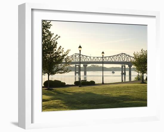 Alabama, Decatur, Rhodes Ferry Park, Steamboat Bill Memorial Bridge, USA-John Coletti-Framed Photographic Print