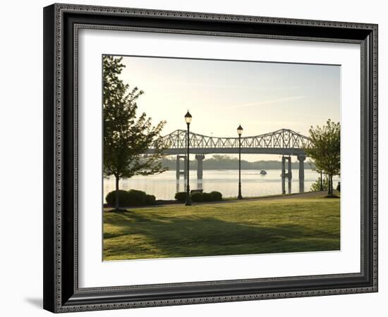 Alabama, Decatur, Rhodes Ferry Park, Steamboat Bill Memorial Bridge, USA-John Coletti-Framed Photographic Print