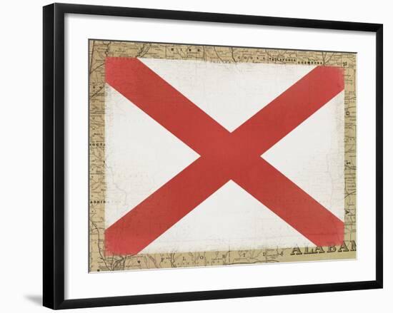 Alabama Flag-Ken Hurd-Framed Giclee Print