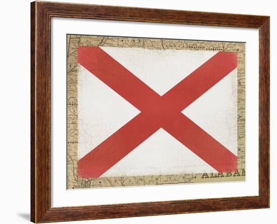 Alabama Flag-Ken Hurd-Framed Giclee Print