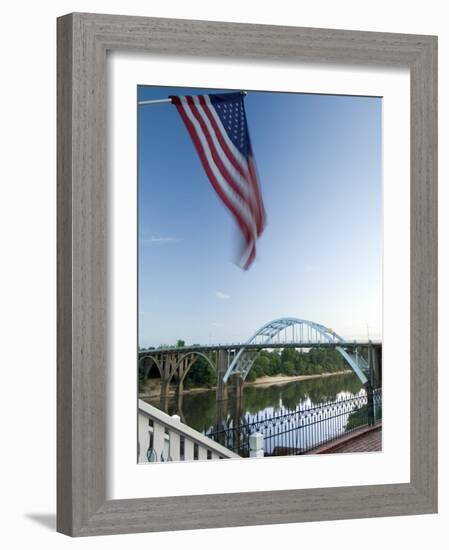 Alabama, Selma, Edmund Pettus Bridge, American Civil Rights Movement Landmark, Alabama River, USA-John Coletti-Framed Photographic Print