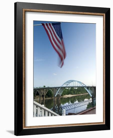 Alabama, Selma, Edmund Pettus Bridge, American Civil Rights Movement Landmark, Alabama River, USA-John Coletti-Framed Photographic Print