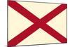 Alabama State Flag-Lantern Press-Mounted Art Print