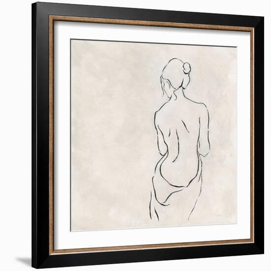 Alabaster Bather 2-Karen Wallis-Framed Art Print