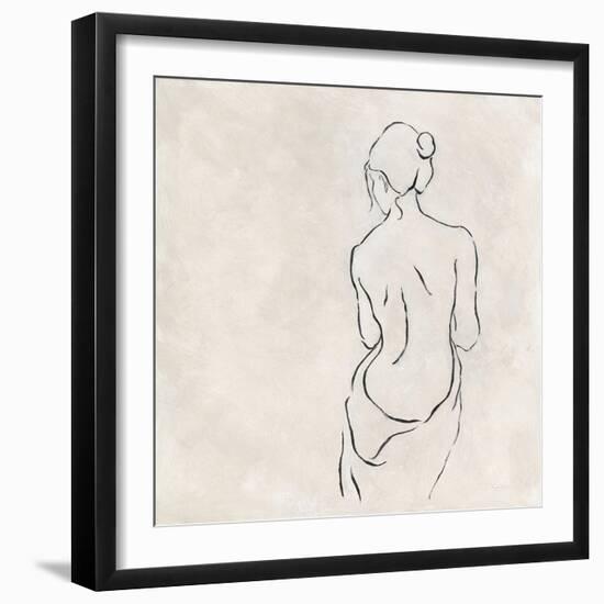 Alabaster Bather 2-Karen Wallis-Framed Art Print