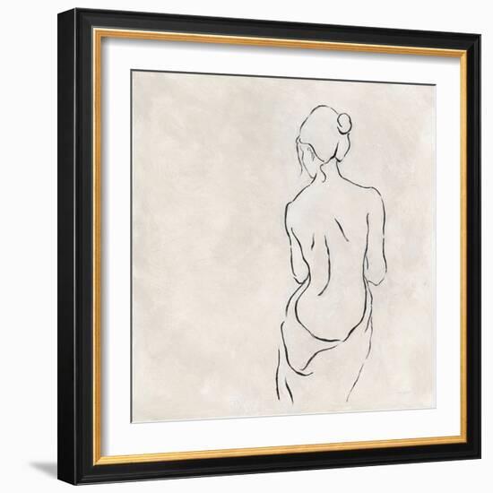 Alabaster Bather 2-Karen Wallis-Framed Art Print