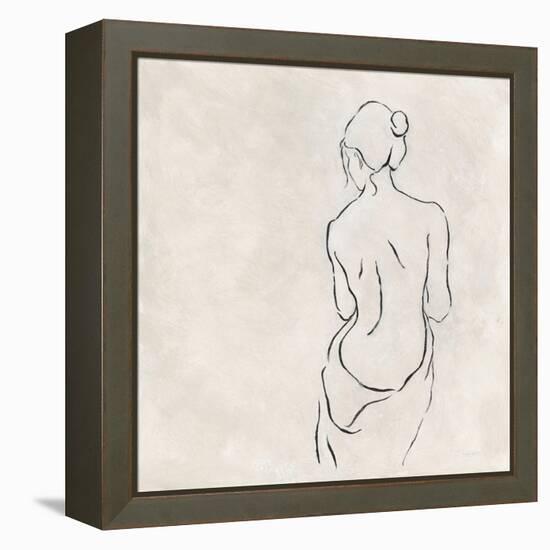 Alabaster Bather 2-Karen Wallis-Framed Stretched Canvas