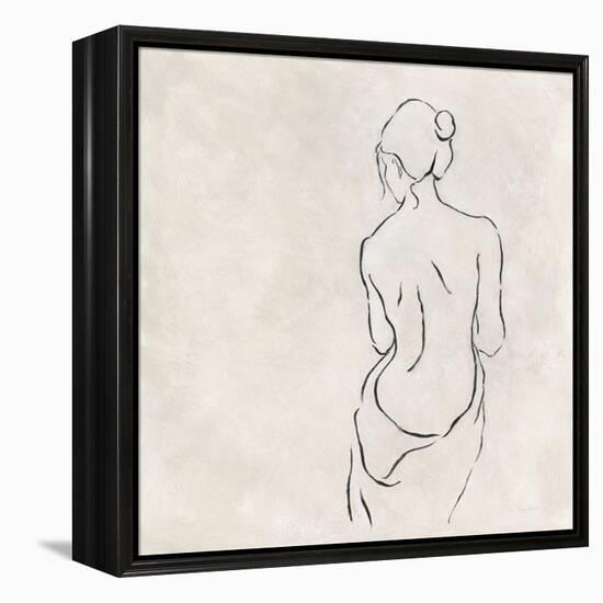 Alabaster Bather 2-Karen Wallis-Framed Stretched Canvas