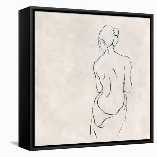 Alabaster Bather 2-Karen Wallis-Framed Stretched Canvas