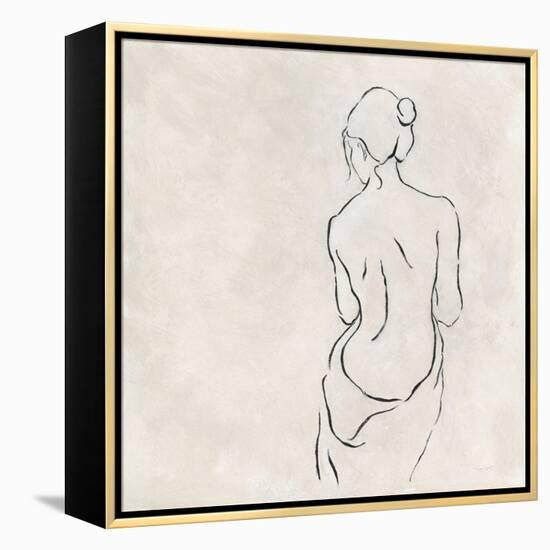 Alabaster Bather 2-Karen Wallis-Framed Stretched Canvas