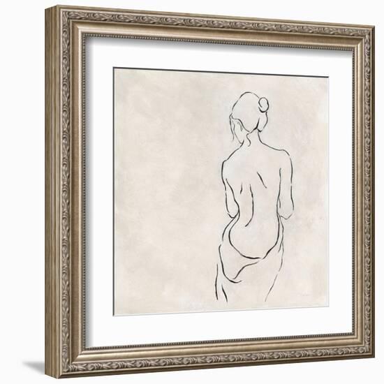 Alabaster Bather 2-Karen Wallis-Framed Art Print