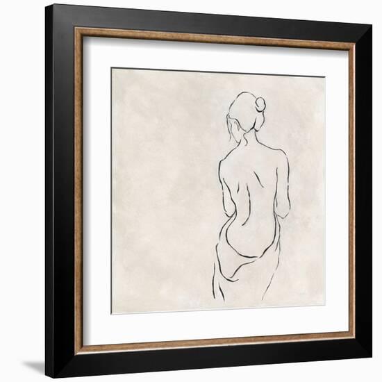 Alabaster Bather 2-Karen Wallis-Framed Art Print