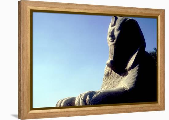 Alabaster Sphinx, Memphis, Egypt, 18th or 19th Dynasty, C14th-13th Century Bc-CM Dixon-Framed Premier Image Canvas