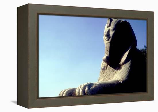 Alabaster Sphinx, Memphis, Egypt, 18th or 19th Dynasty, C14th-13th Century Bc-CM Dixon-Framed Premier Image Canvas