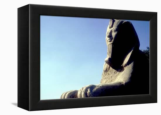 Alabaster Sphinx, Memphis, Egypt, 18th or 19th Dynasty, C14th-13th Century Bc-CM Dixon-Framed Premier Image Canvas