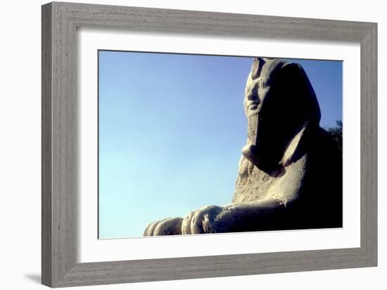 Alabaster Sphinx, Memphis, Egypt, 18th or 19th Dynasty, C14th-13th Century Bc-CM Dixon-Framed Photographic Print