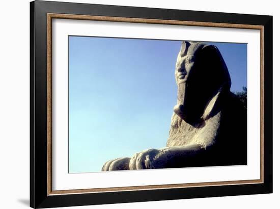 Alabaster Sphinx, Memphis, Egypt, 18th or 19th Dynasty, C14th-13th Century Bc-CM Dixon-Framed Photographic Print