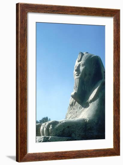 Alabaster Sphinx, Memphis, Egypt, 18th or 19th Dynasty, C14th-13th Century Bc-CM Dixon-Framed Photographic Print