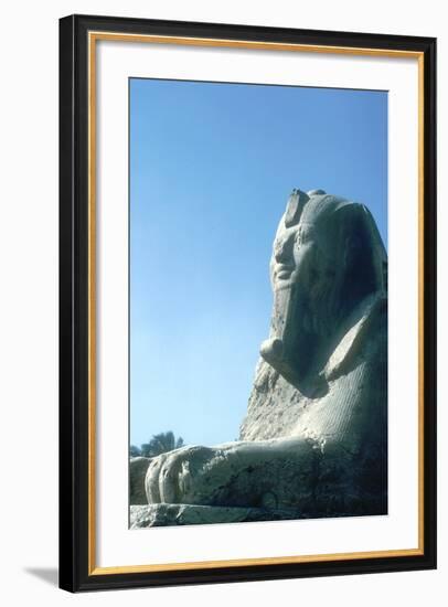 Alabaster Sphinx, Memphis, Egypt, 18th or 19th Dynasty, C14th-13th Century Bc-CM Dixon-Framed Photographic Print