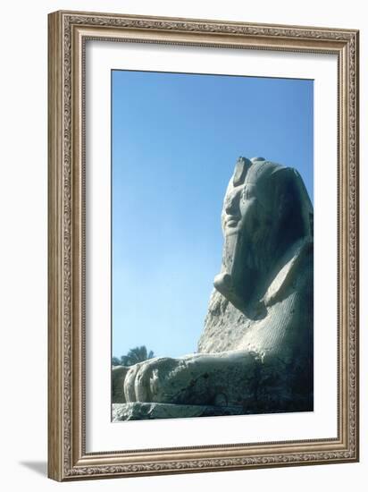 Alabaster Sphinx, Memphis, Egypt, 18th or 19th Dynasty, C14th-13th Century Bc-CM Dixon-Framed Photographic Print