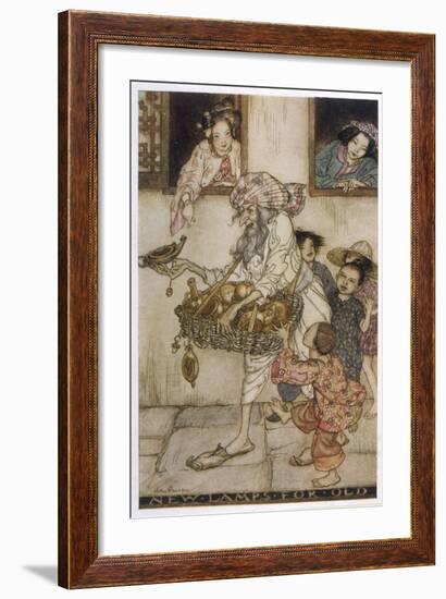 Aladdin New Lamps 1933-Arthur Rackham-Framed Photographic Print