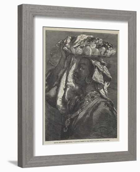 Aladdin's Present to the Sultan-Sir John Gilbert-Framed Giclee Print