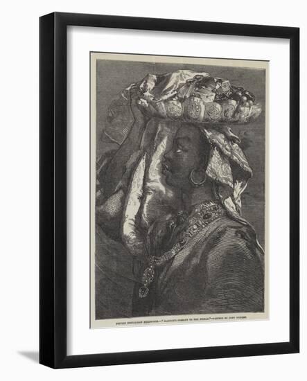 Aladdin's Present to the Sultan-Sir John Gilbert-Framed Giclee Print