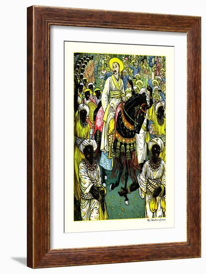 Aladdin's Procession-Walter Crane-Framed Art Print