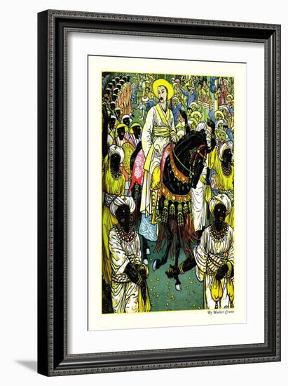 Aladdin's Procession-Walter Crane-Framed Art Print