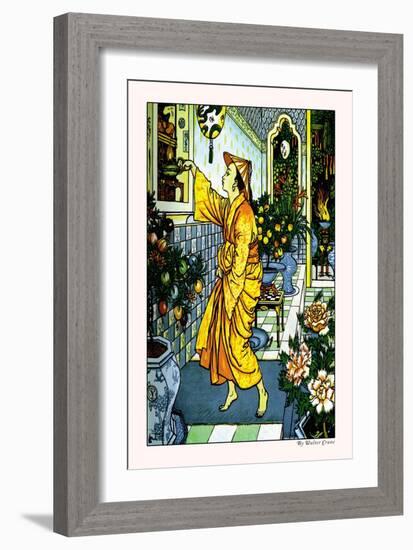 Aladdin Secures the Lamp-Walter Crane-Framed Art Print