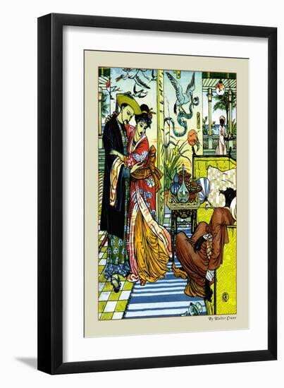 Aladdin Watches as Magician Dies, c.1878-Walter Crane-Framed Art Print