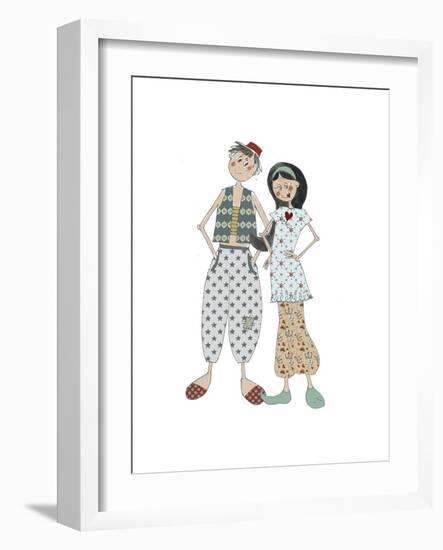 Aladin and Jasmine-Effie Zafiropoulou-Framed Giclee Print