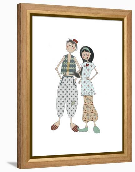 Aladin and Jasmine-Effie Zafiropoulou-Framed Premier Image Canvas