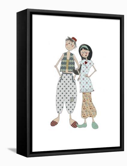Aladin and Jasmine-Effie Zafiropoulou-Framed Premier Image Canvas
