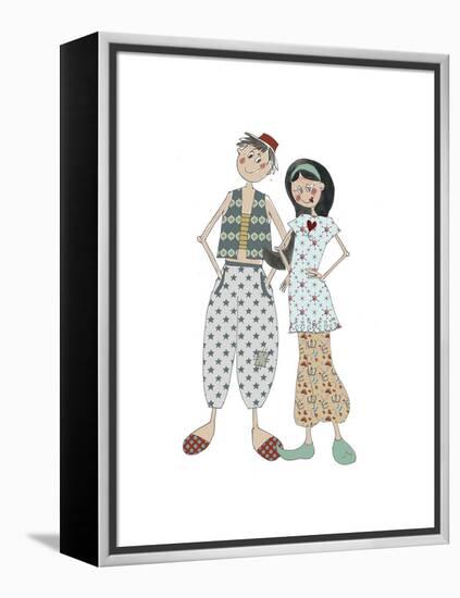 Aladin and Jasmine-Effie Zafiropoulou-Framed Premier Image Canvas