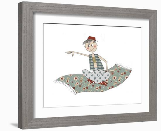 Aladin on Carpet-Effie Zafiropoulou-Framed Giclee Print