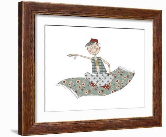 Aladin on Carpet-Effie Zafiropoulou-Framed Giclee Print